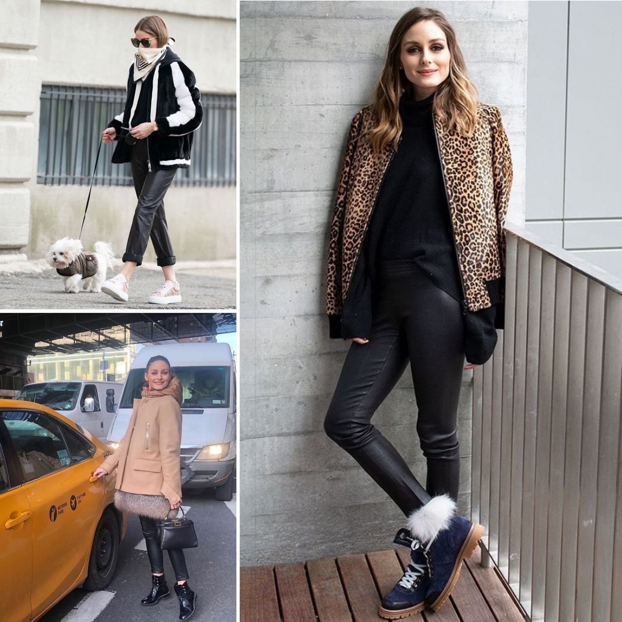 How to wear leather pants this winter? Learn from celebrities