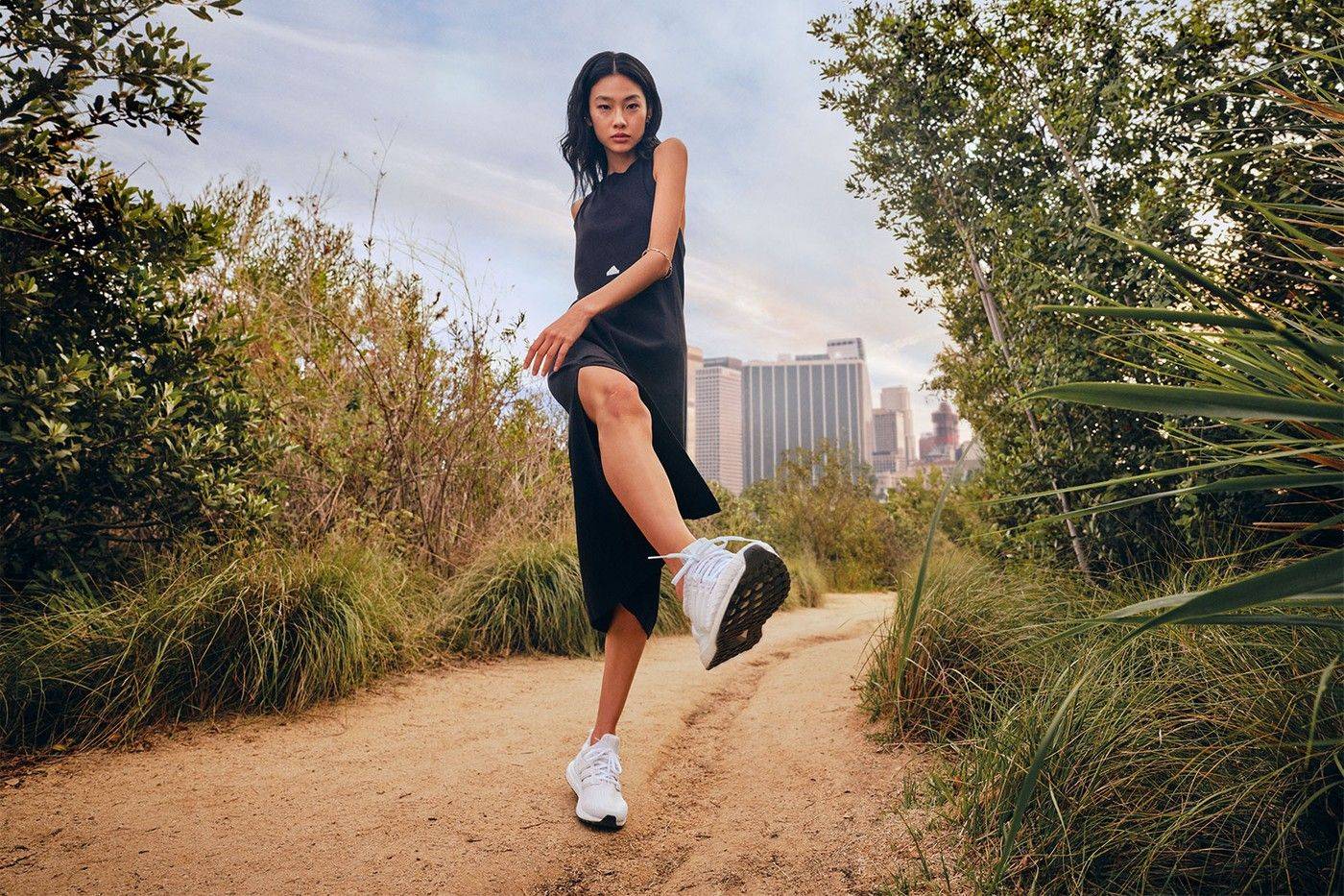 Squid Game star Jung Ho Yeon dons black ribbed dress with Adidas trainers  in new capsule collection : Bollywood News - Bollywood Hungama